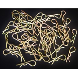 100 Goliath Industrial 1/8" X 2-3/8" R Pin Hair PinS Hitch Clips RP18 Tractor