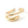 Moonstan Women's Ear Cuffs, Popular, Gold, Silver, 2 Rows, Matte,