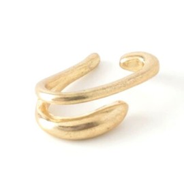 Moonstan Women's Ear Cuffs, Popular, Gold, Silver, 2 Rows, Matte, Hypoallergenic, Metal, na