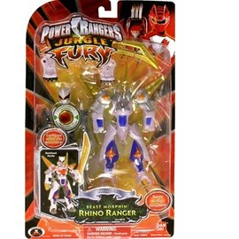 Power Rangers Battalized Beast Morphin Rhino Ranger Action Figure
