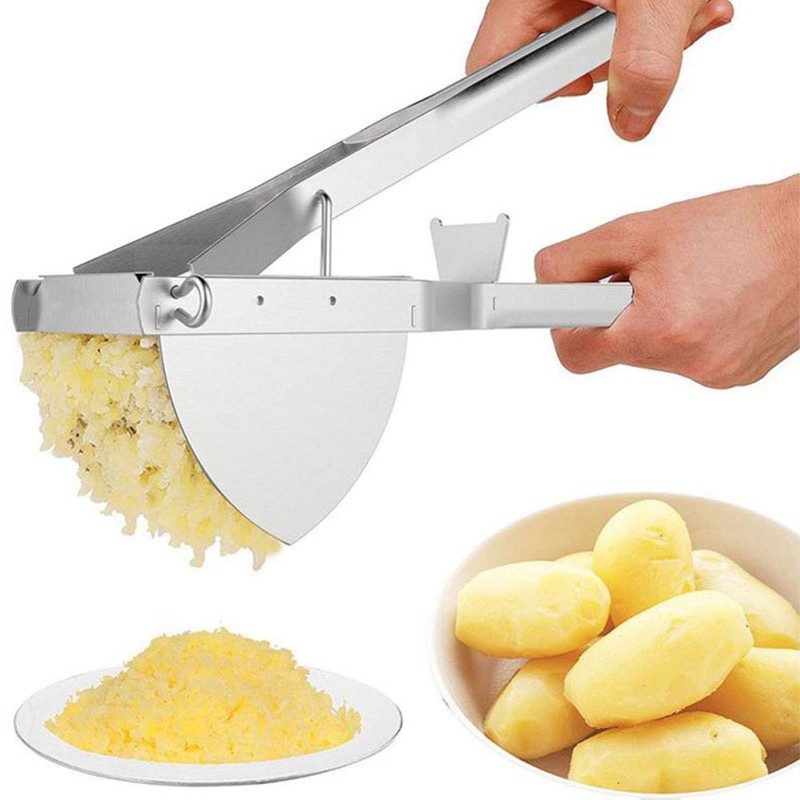 Potato Masher Stainless Steel Multifunctional Fruit Vegetable Baby Food Press
