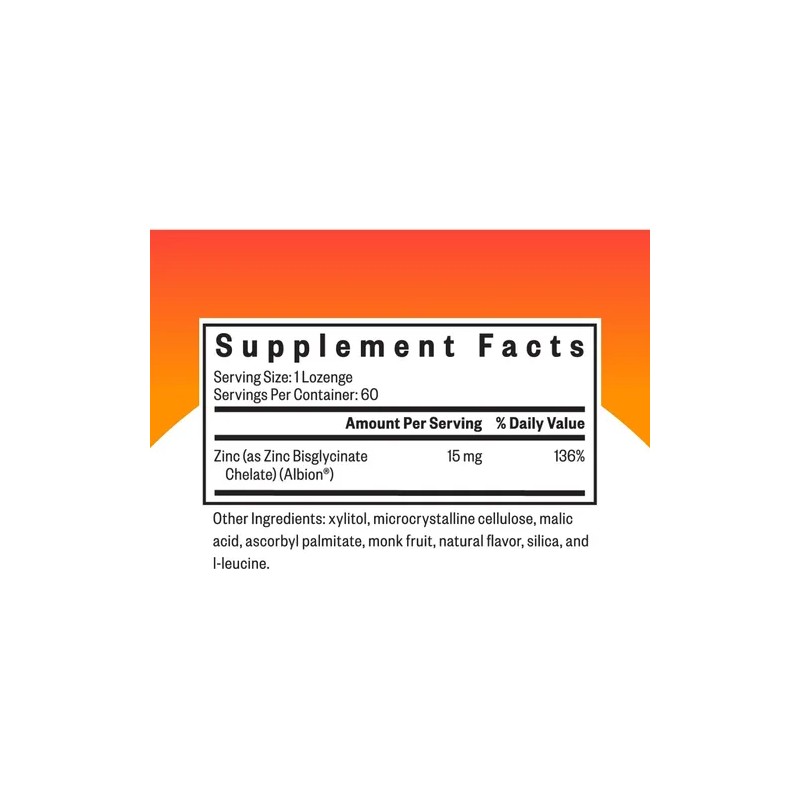 Seeking Health Zinc Gomitas 15 Mg Traacs Bisglicinato