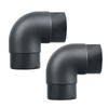 Tokenhigh 60mm Car Air Heater Ducting Pipe Outlet, L Shape