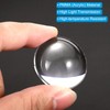 PATIKIL 5pcs Diameter 34mm Height 13.5mm Flat Convex Lens Acrylic