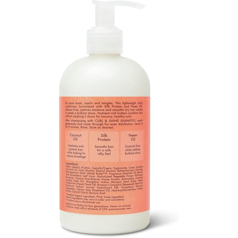 SheaMoisture Curl and Shine Conditioner For Thick, Curly Hair Coconut