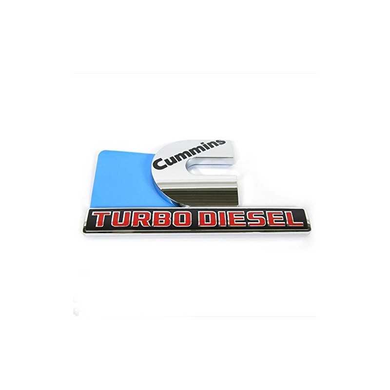 Yoaoo 2Pack OEM Chrome Cummins Turbo Emblem Badges Compatible with