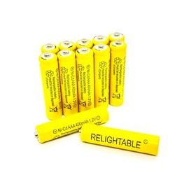 RELIGHTABLE 400mAh AAA NiCd 1.2v Rechargeable Batteries Garden Solar Ni-Cd Light LED U (12)
