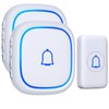 Wireless Doorbell with 2 Receivers IP66 Waterproof 1000ft Range Door