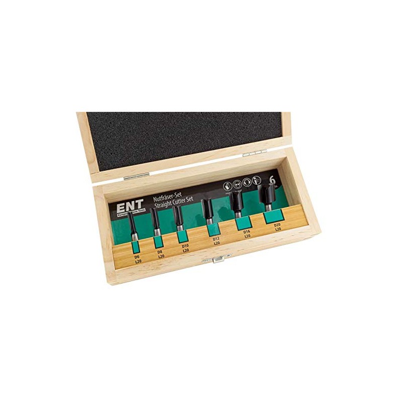 ENT 6-Piece HW Groove Cutter Set - Diameter 6-8 -