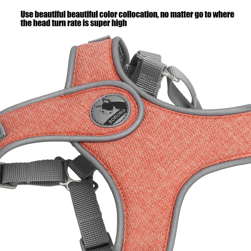 Pet Leash Vest Reflective Harness Adjustable Breathable Cat Dog Outdoor