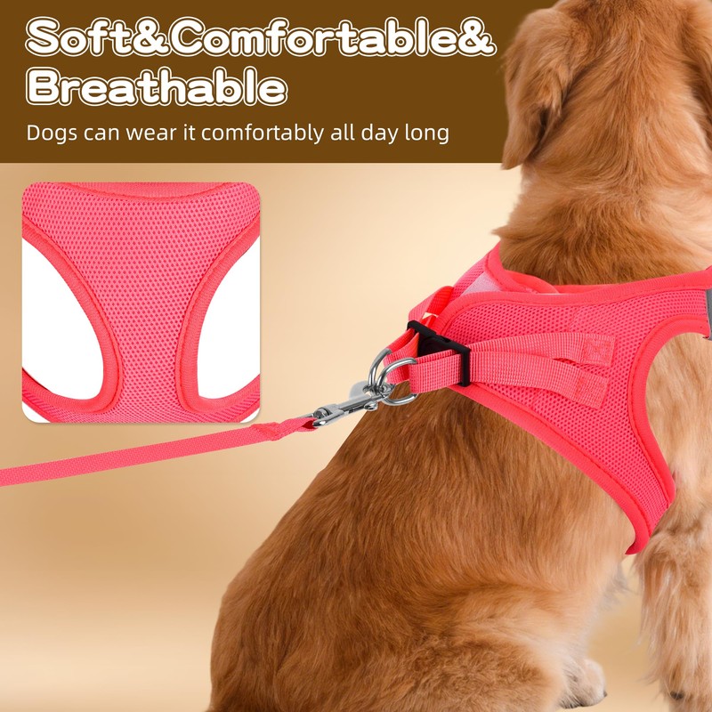 Pet Harness No Pull for Small Dogs and Cats,Breathable Mesh,0.55FIT,S