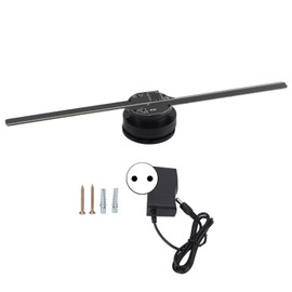 3D Hologram Fan 224 LED Light Beads High Resolution 3D Advertising Player for Business Store Shop Bar 100‑240V EU Plug