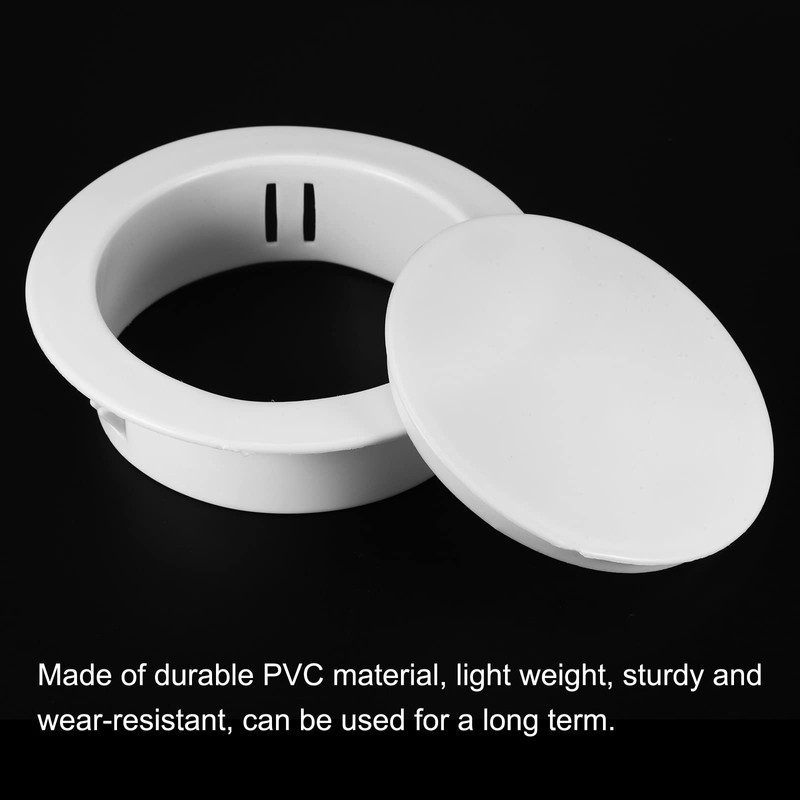 PATIKIL 100 mm Hole Plug, Pack of 2, Round Snap-In