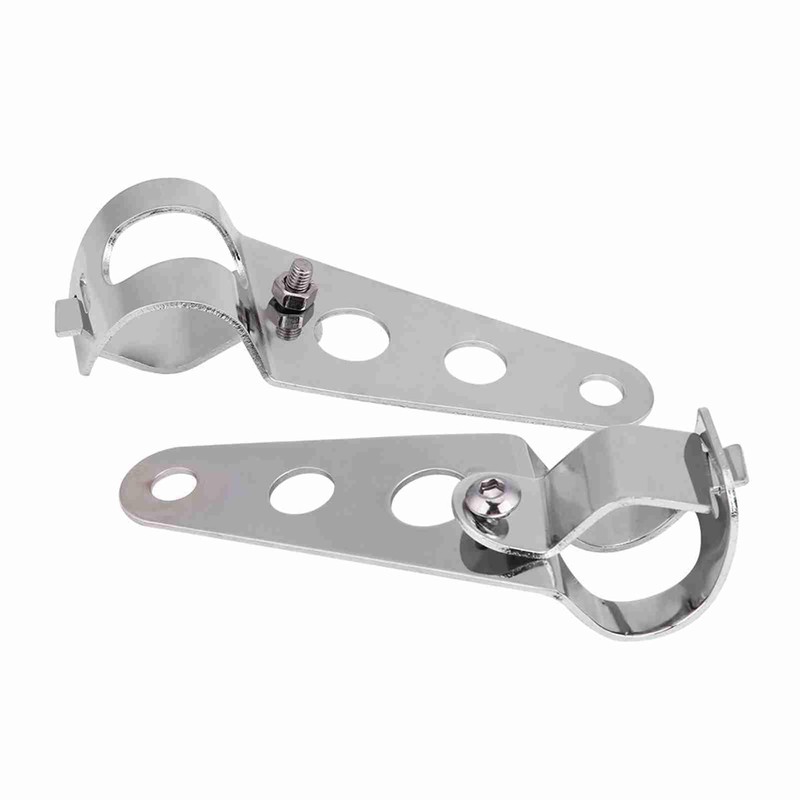 Ymiko Motorcycle Headlight Brackets 26mm, 2pcs Stainless Steel Adjustable Motorcycle