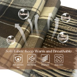 NABEKE Heated Scarf for Women Rechargeable, Heating Pad Electric Heating Scarf Neck Warmer with 5000mAh Battery 3 Levels Temperatures for Cold Weather