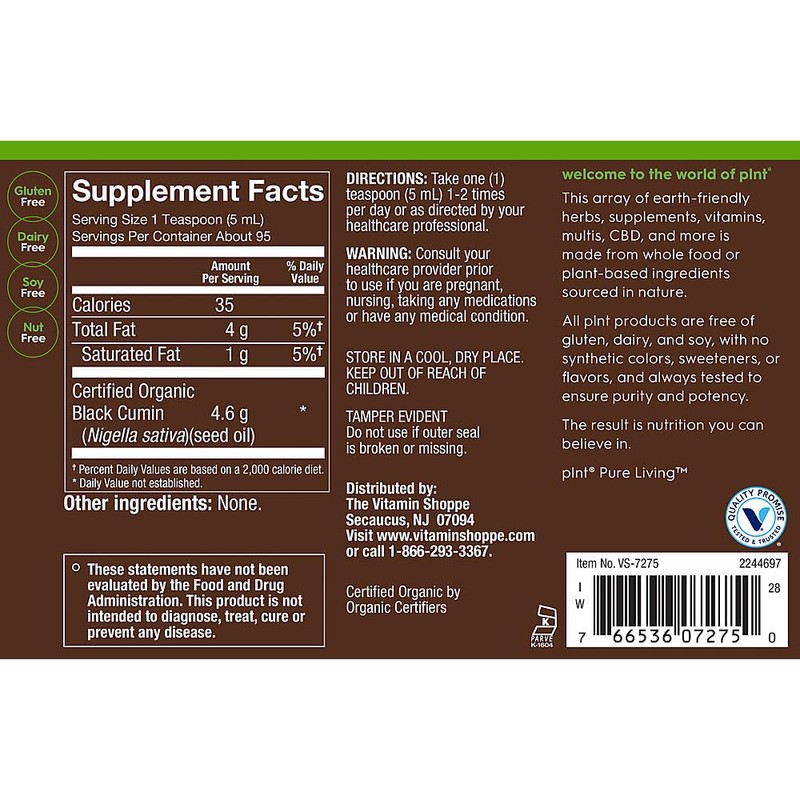 Organic Black Seed Oil a" Superfood for Immune & Respiratory