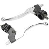 HIAORS Silver Left Right 7/8" 22mm Clutch Brake Handle Levers