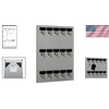 Durable Key Holder with 15 Bolted Hooks and Custom Nameplate
