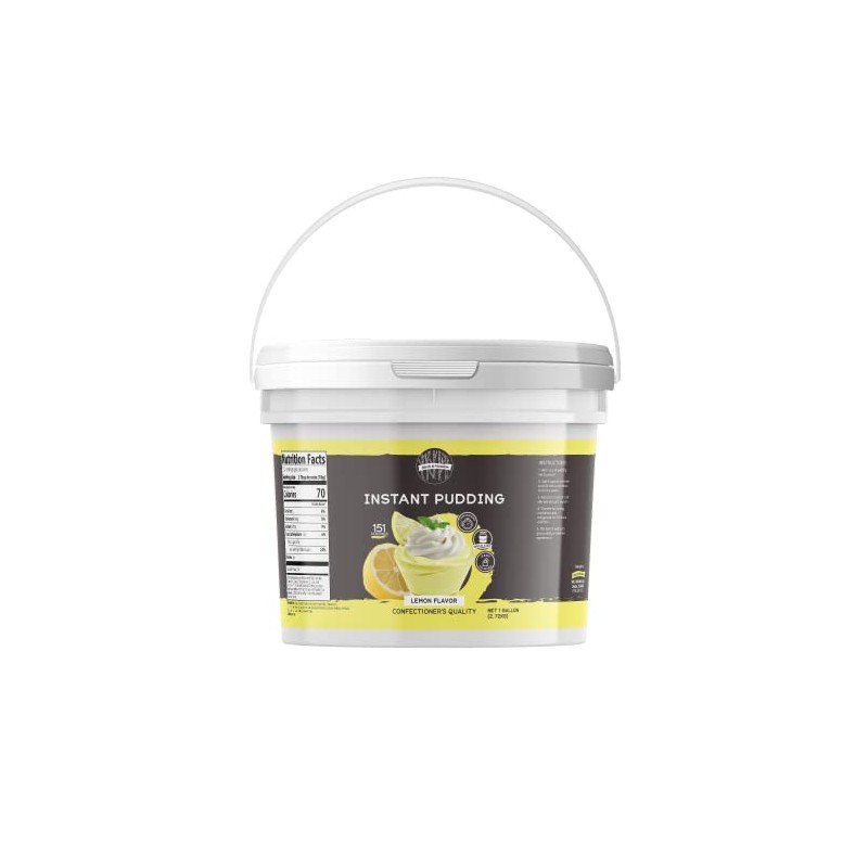 Birch & Meadow 1 gallon, Lemon Instant Pudding, Bulk Size,