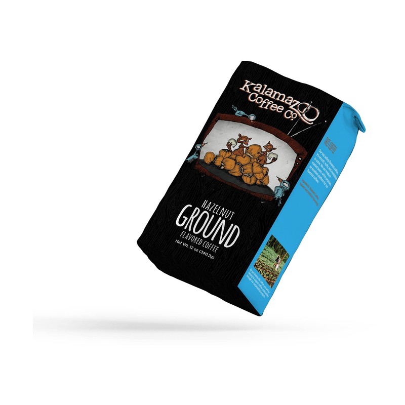 KALAMAZOO COFFEE COMPANY Hazlenut Ground Coffee - Filbert Hills Flavored