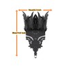 Laroal 1 Pair Women'S Black Feather Lace Long Gloves Sleeve