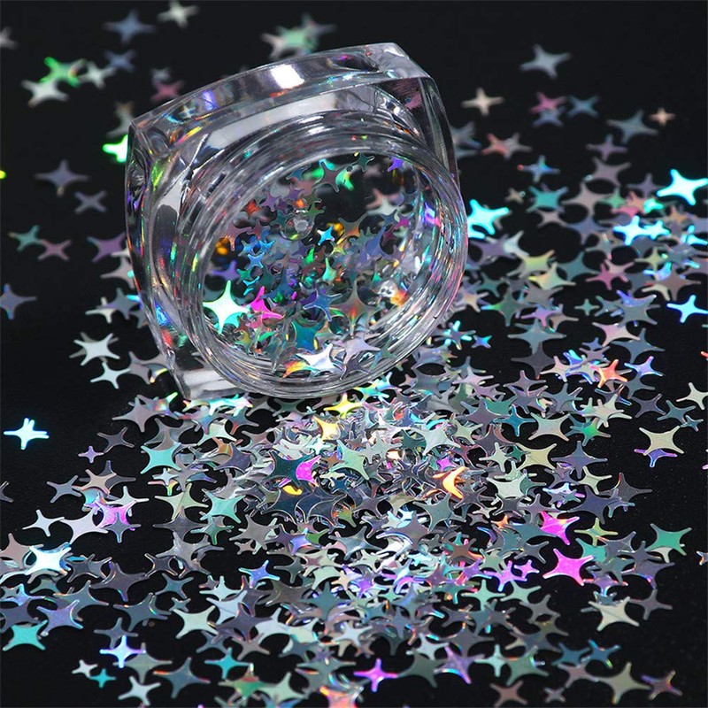 8 box set laser holo glitter glitter parts powder nail