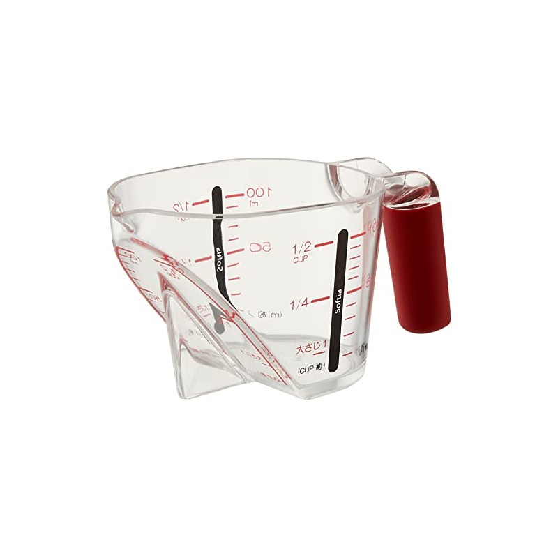 Pearl Metal Softia Measuring Cup 100 Red
