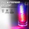 WINECO 8PCS LED Strobe Lights 12V Sync Feature Red Blue
