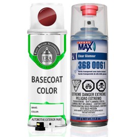 ERA Paints FL - Toreador Red Metallic for LINCOLN Exact Match Automotive Spray Paint Spray - Essential Kit w/ 2K 3680061 Clearcoat