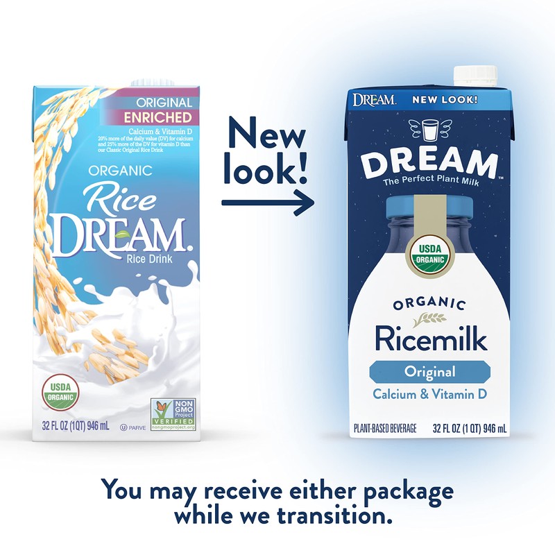 Rice Dream Organic Rice Milk Drink, Enriched Original, Calcium &