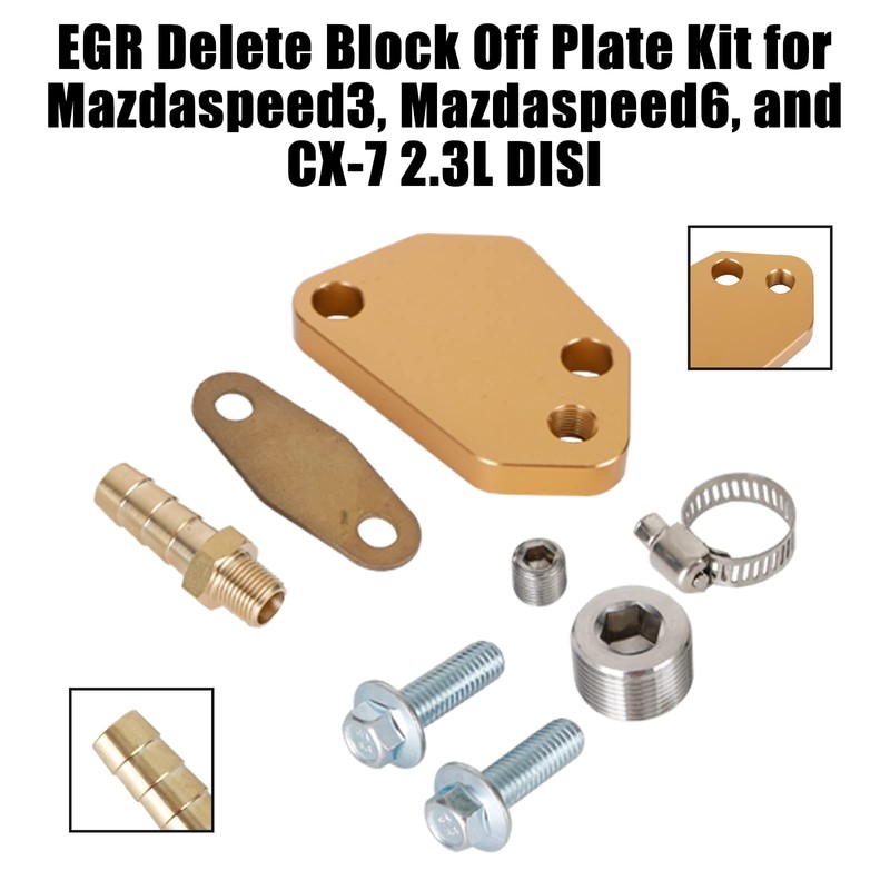 Areyourshop EGR Delete Plate Kit for Ma-zda3 for Ma-zda6 CX-7