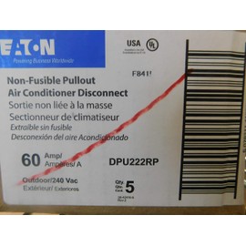 Cutler-Hammer DPU222RP Non-Fusible A/C Disconnect Switch, Gray