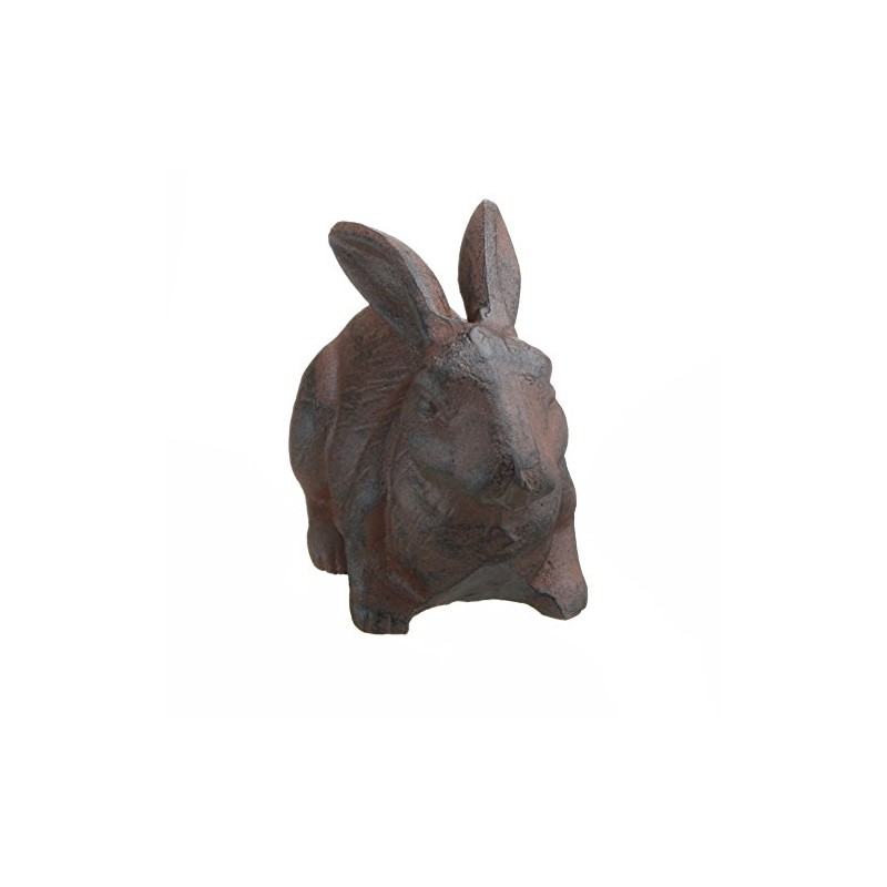 Full Bodied Cast Iron Rabbit Garden Figure by INsideOUT
