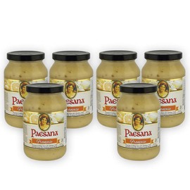Paesana Francese Gourmet Cooking Sauce - Simmer Sauce made with White Wine – Great with Chicken or Veal, Fish. Kosher Dairy. 15.75 oz. Jar - Packed in USA (6 Pack)
