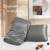 Manyshofu Satin Pillowcases for Hair Protection - 1Pcs Grey Pillow