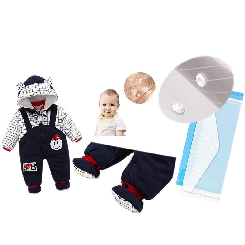 KAM Snaps Black 50 Set T5 Press Studs Handmade Buttons