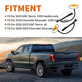 Foruly 2Pcs Tail Light Conversion Harness, LED Taillight Conversion Harness Fits for 2019-2024 Silverado Sierra- Plug & Play Halogen to LED Adapter with Load Resistors