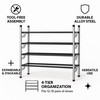 USTECH 4-Tier Expandable Shoe Rack Adjustable & Stackable Metal Shoe