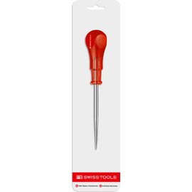 PB Swiss Tools Scratch Awl PB 640.80 | 100% Swiss Made | Awl Tool 80 mm Blade Length for Piercing Holes in Sheet Metal, Wood, Plastic, Leather
