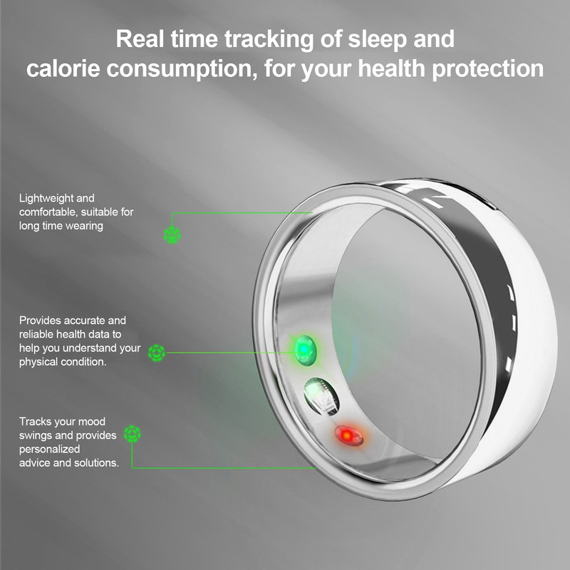 Smart Ring Multifunctional Accurate Data Sleep Calorie Health Tracking Ring