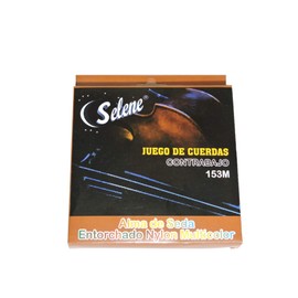 Contrabajo Tololoche Double Bass Strings, Selene (Full Set, 4 Strings), Cuerdas para Contrabajo/Tololoche (White)