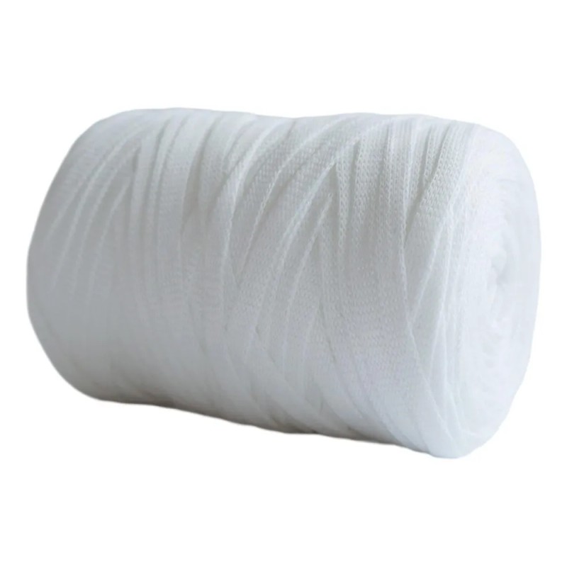 Hilo De Tejer, Hilo Grueso, Camiseta De Ganchillo, Blanco