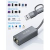 ULT-WIIQ USB 3.0 to RJ45 LAN Adapter，USB C to RJ45