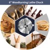 NNBWKIXI 4 Inch Wood Lathe Chuck Set 4 Jaws Self-Centering