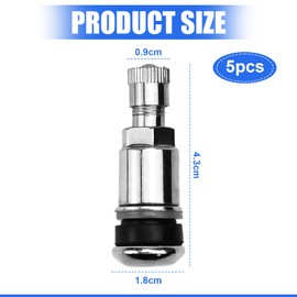 VCRANONR Pack of 5 tyre caps, seal leakage protection, wheel valve cap, car tyre valve caps, bicycle, dust caps, motorcycle valve cover, valve stem caps, tyre cap valve, valve cover