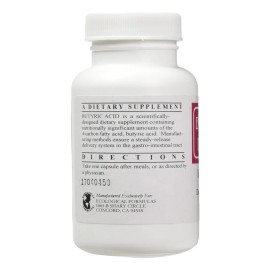 Fórmulas Ecológicas 2:1 Cápsulas De Ácido Butírico, 90 Unida