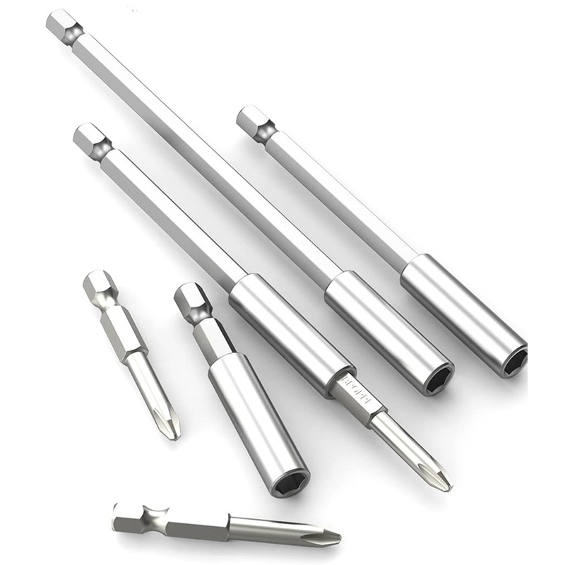 3-PC Quick Change Magnetic Bit Holder Set Extensions Socket Drill