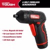 HYPER TOUGH 4-VOLT CORDLESS Lithium Built-in LED Angle-Grip SCREWDRIVER 210
