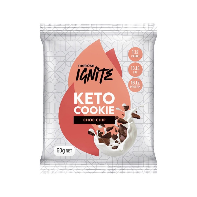Melrose Ignite Keto Cookie Choc Chip 60g x 12 Display