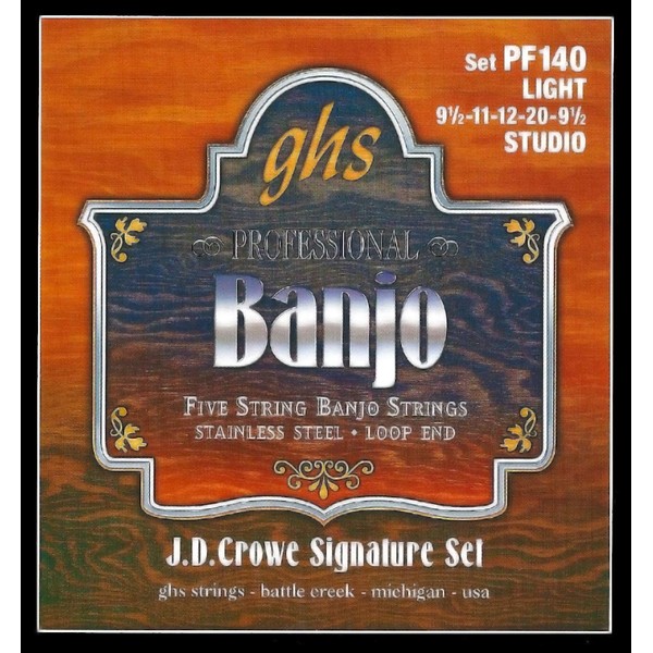 GHS Strings - 5-String Banjo Strings - J.D. crowe Signature